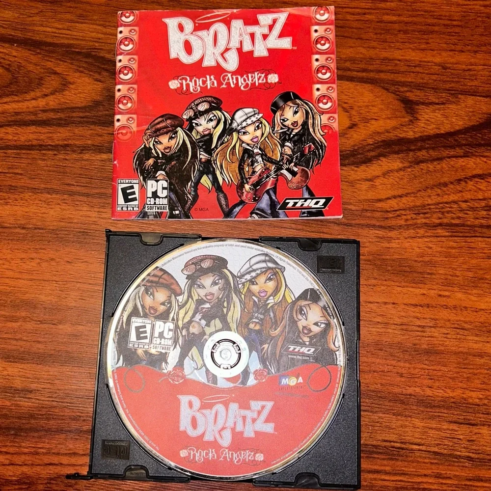 Retro THQ BRATZ Rock Angelz PC CD ROM Sofrware RARE /CD & Manual Only HTF
